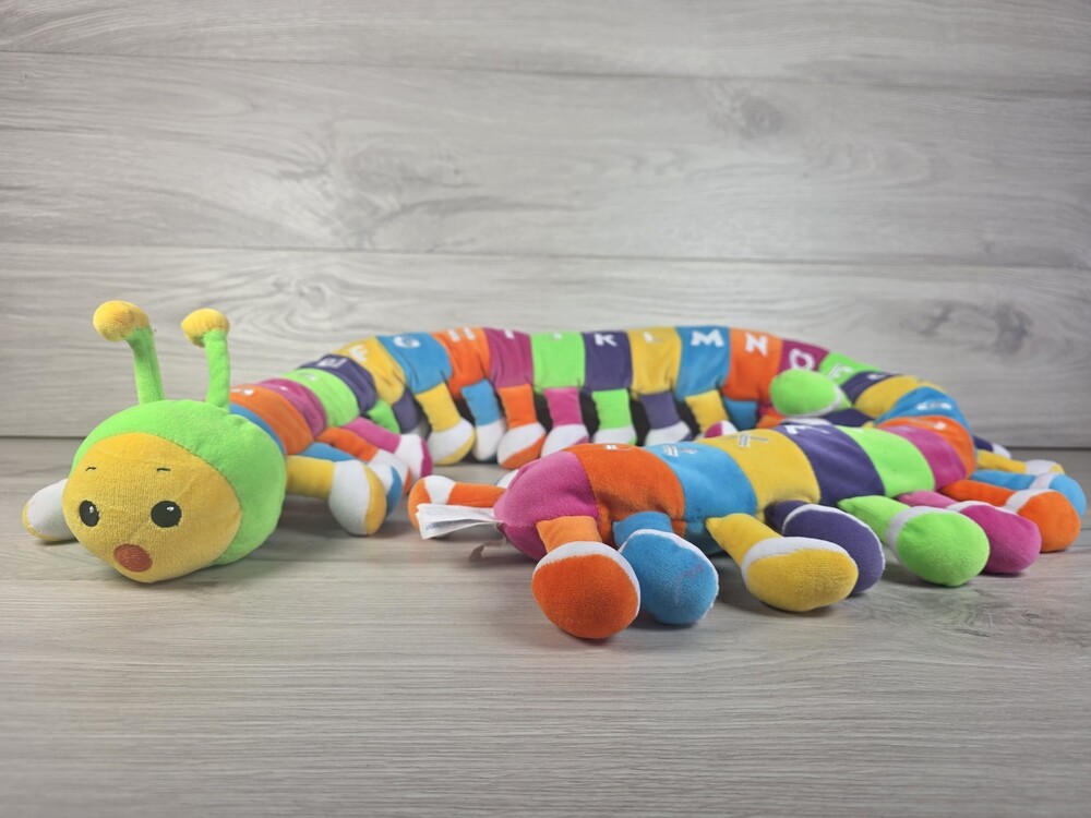 ALPHAPILLAR Plush Alphabet Caterpillar by Well Made Toy, Multicolor, 27" SU22